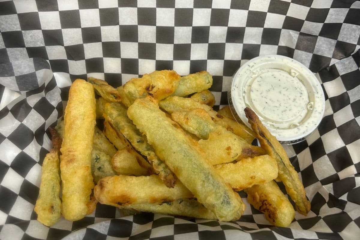 Zucchini Fries and Homemade Dill Dip