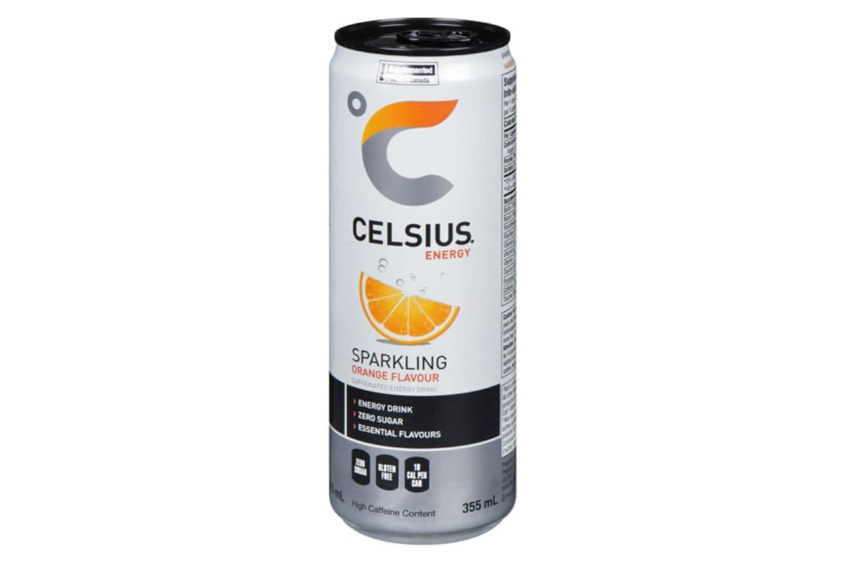 Celsius Zero Sugar Sparkling Orange Energy Drink (355 mL)
