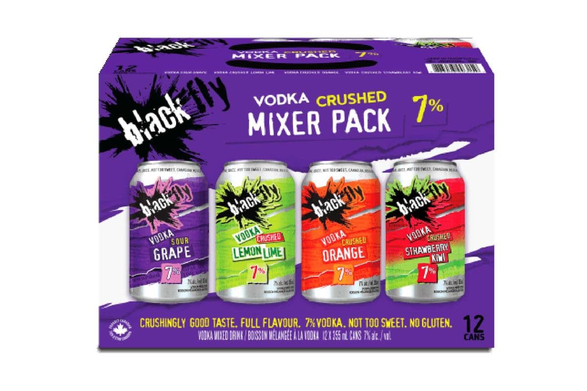 Black Fly Vodka Crushed Purple Mixer-12PK (12 x 355ml)