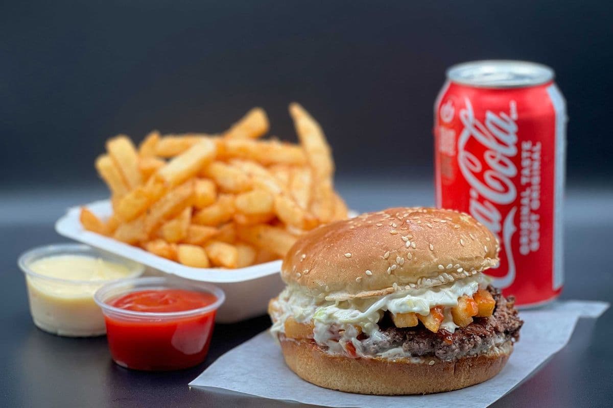 Mediterranean Burger Combo