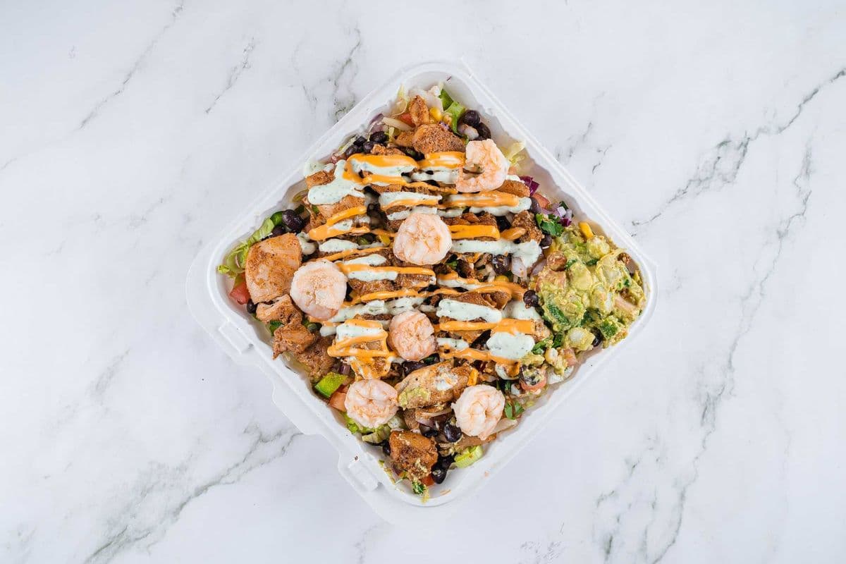 Chicken and Shrimp Burrito Bowl- One Size