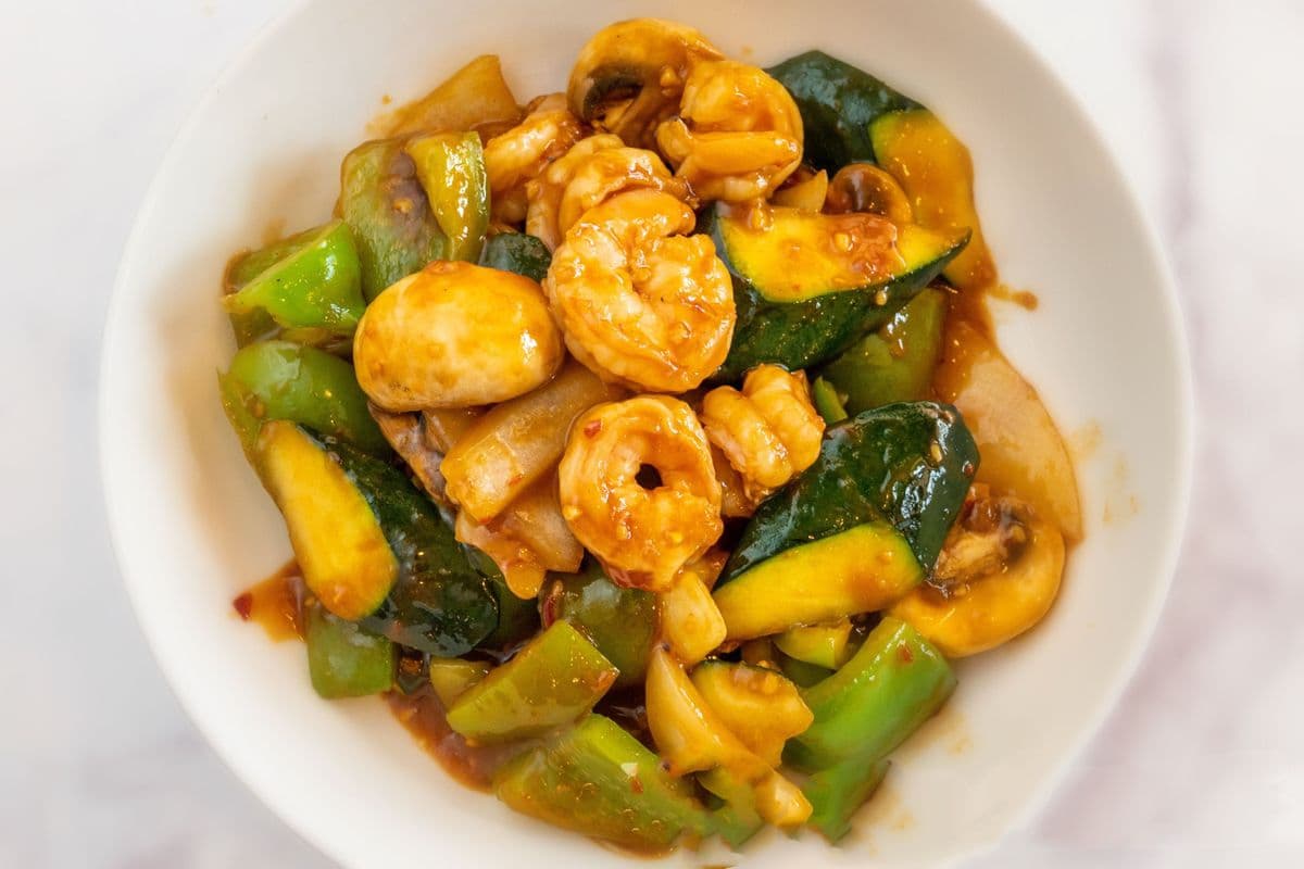 Prawns in Hot Garlic Sauce