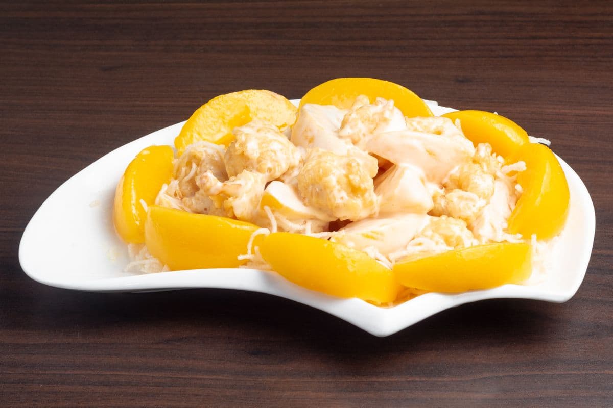Shrimp with Peaches