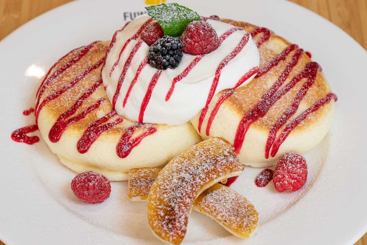 Raspberry Chocolate Lava Pancake