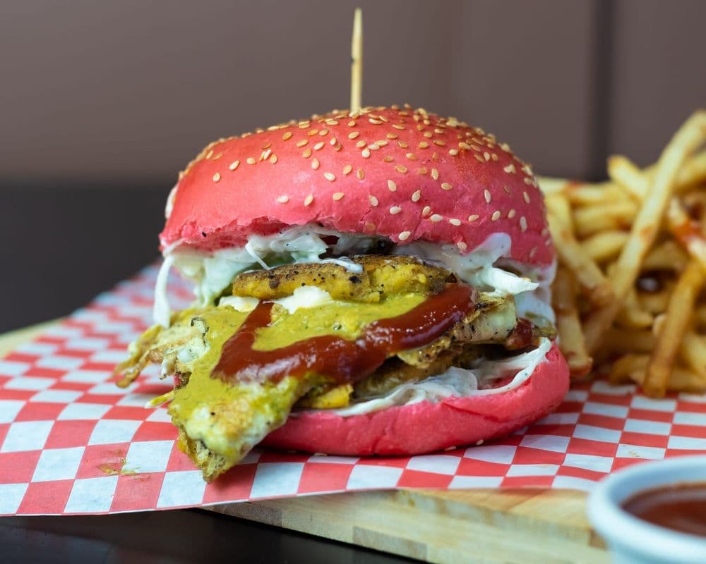 Egg Shami Desi Burger (Bunkabab)