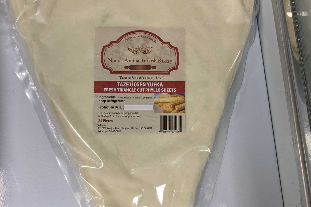 Taze Yufka Fresh Phyllo - Triangle