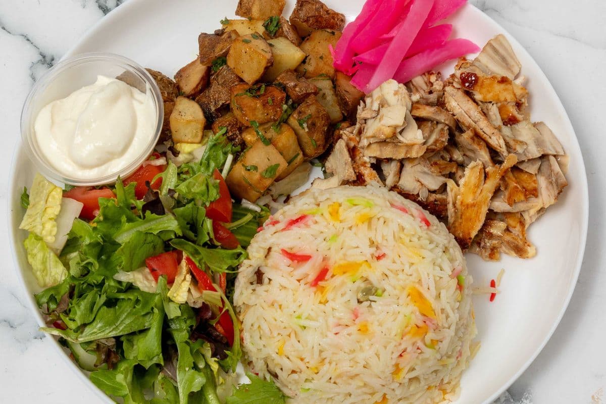 Classic Chicken Shawarma Platter