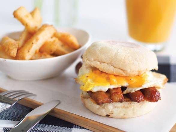 Sausage, Egg and Cheddar Muffin