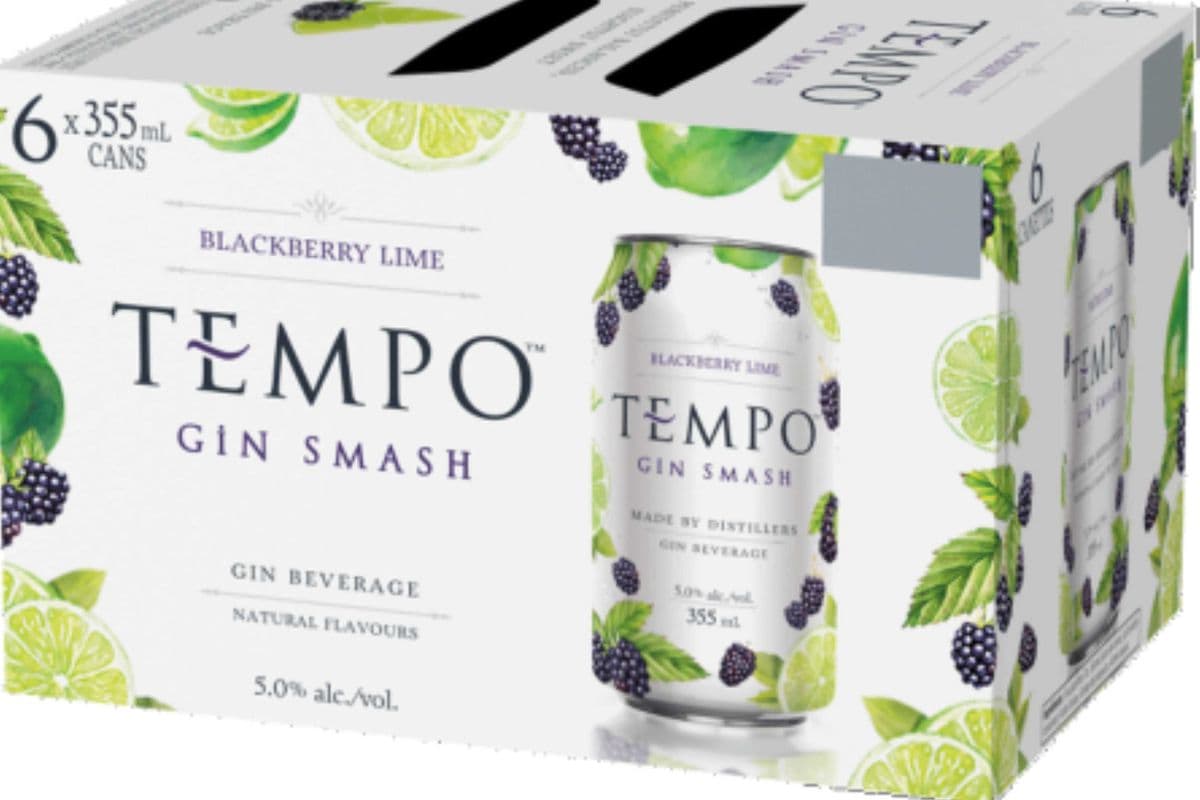 TEMPO GIN SMASH BLACKBERRY LIME (1 x 6x355ML)