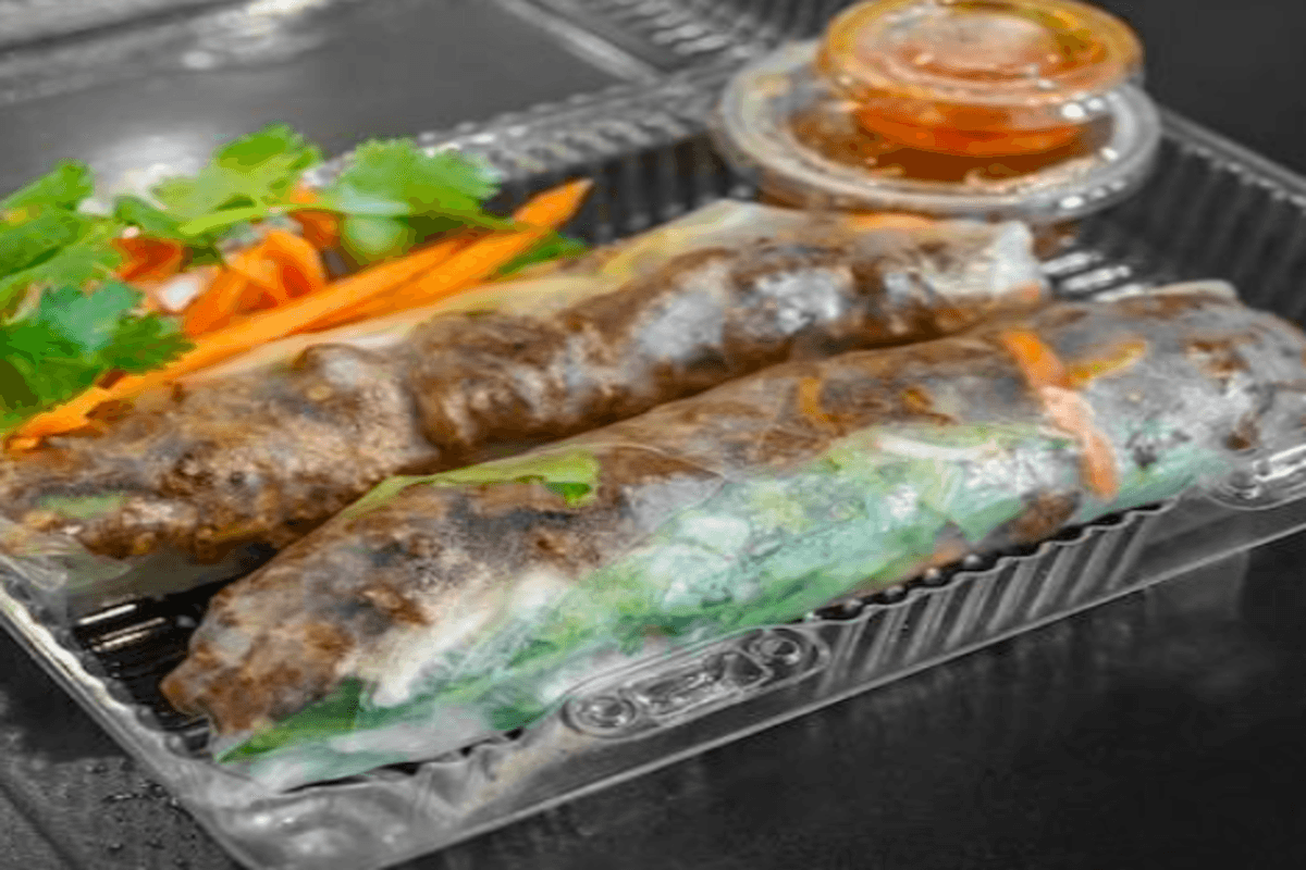 Grilled Lemongrass Beef Rice Paper Rolls