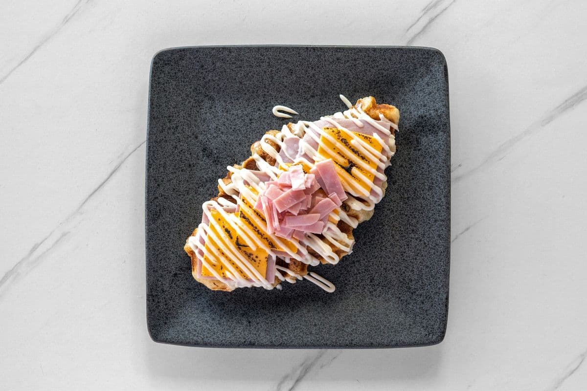 Ham and Cheese Croffle