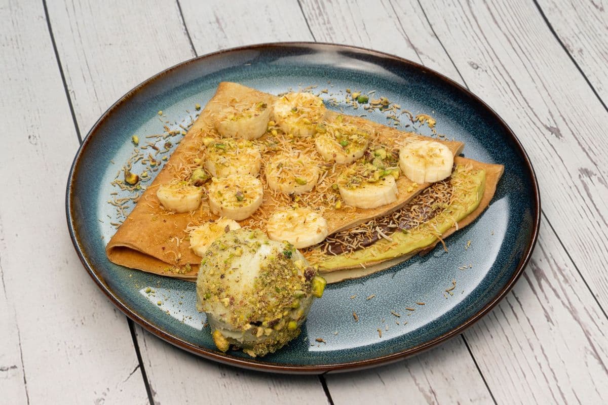 Nutella Pistachio Crepe