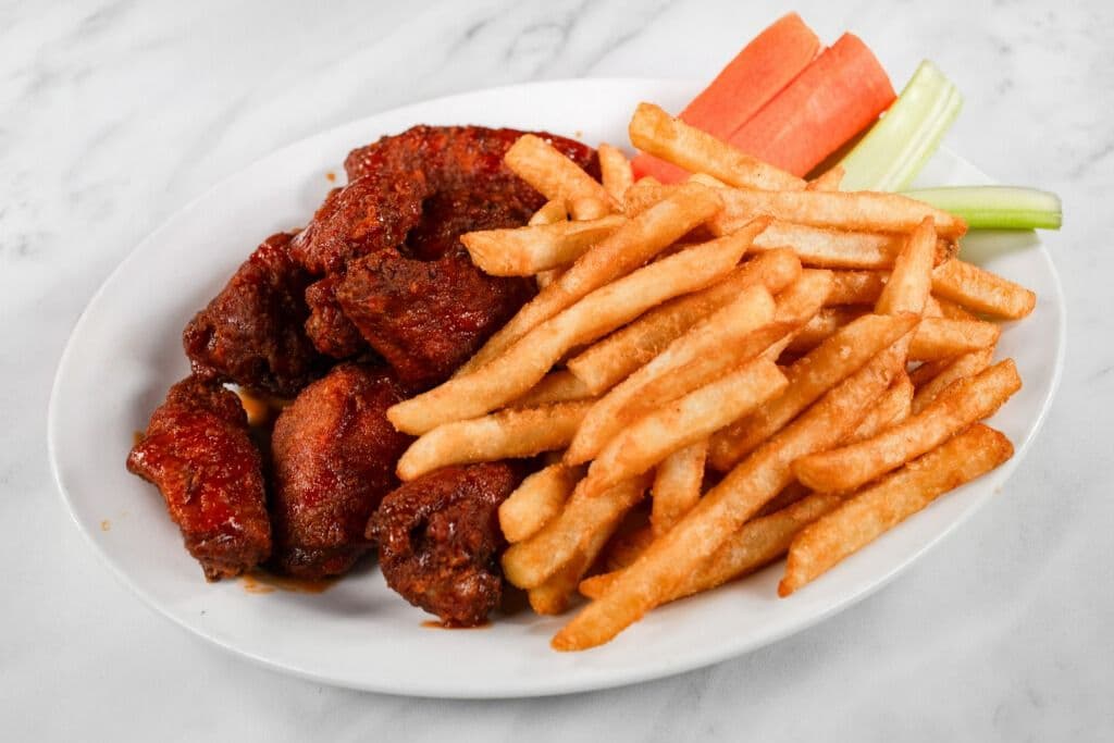Chicken Wings and Fries