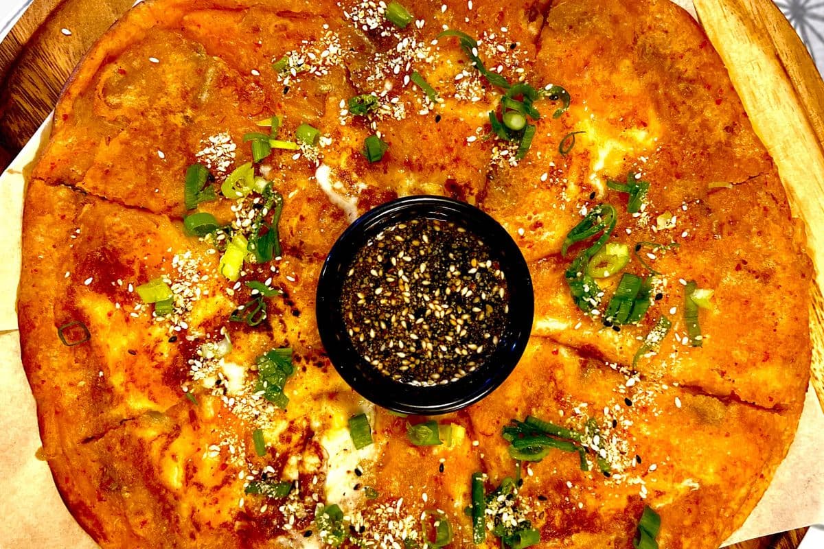 Kimchi cheese Jeon