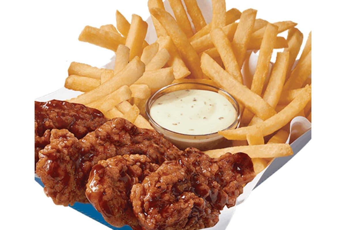 Honey BBQ Glazed Sauced & Tossed Chicken Strip Basket