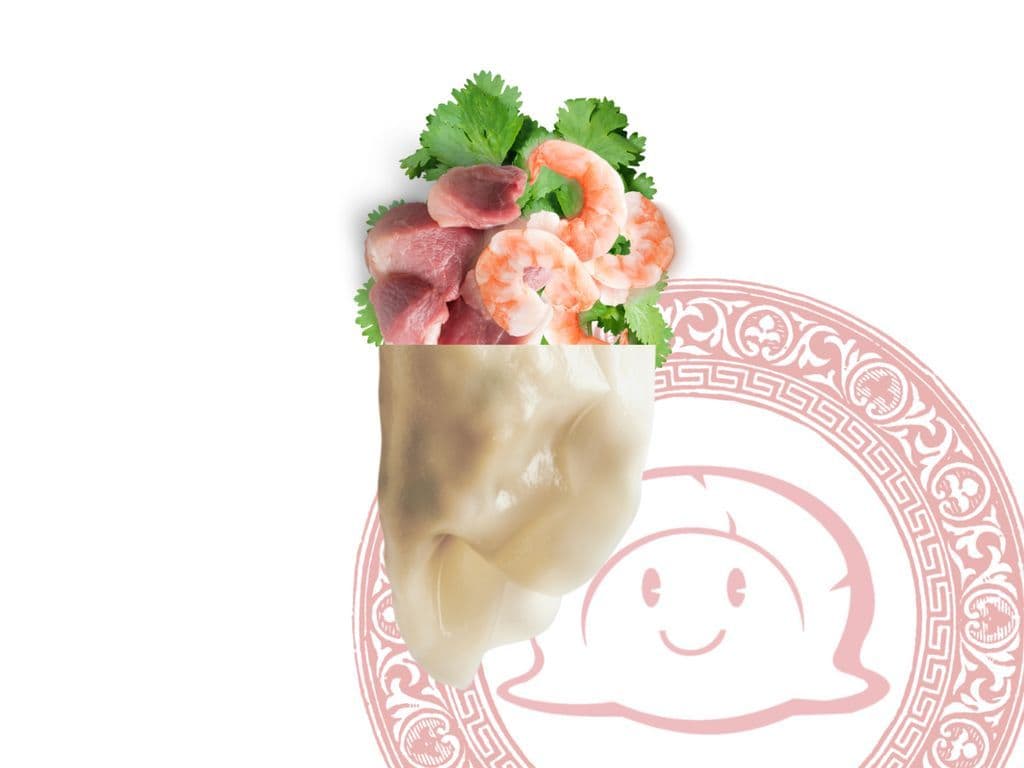 8. Crevette, porc et coriandre / Shrimp Pork Coriander 猪肉香菜虾仁
