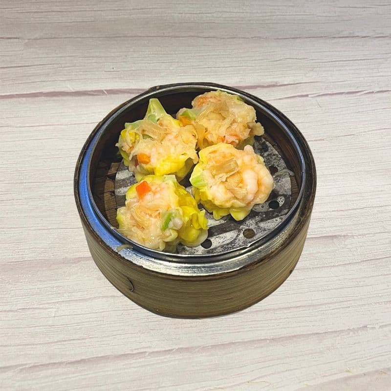 Steamed Dried Scallop and Shrimp Shiu Mai / 瑤柱蝦燒賣.