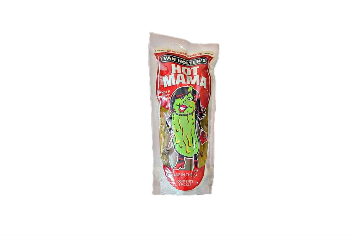 Hot Mama Pickle in a pouch-van holten