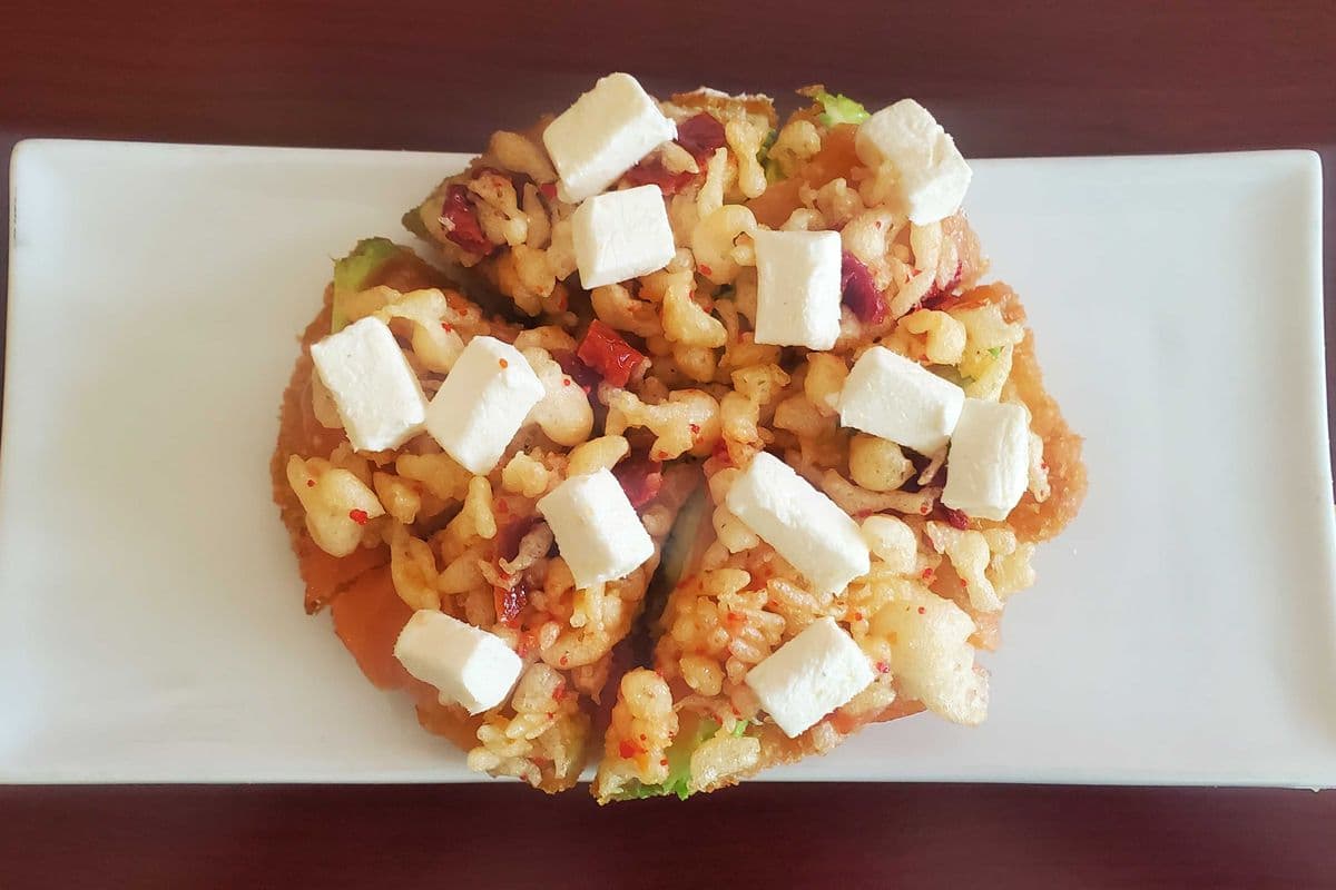 Sushi pizza au fromage