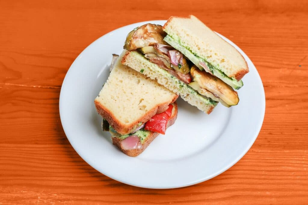 Roasted Veggie Sandwich (Vegan)