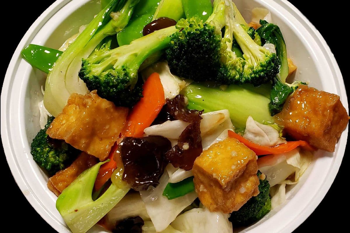 V2. Seasonal Vegetables and Crispy Tofu