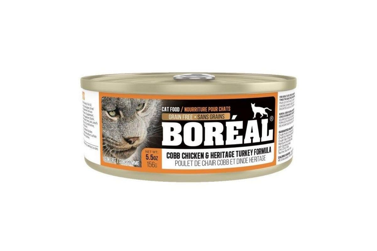Boreal Cobb Chicken and Heritage Turkey Grain-Free Wet Cat Food Can (156 g)
