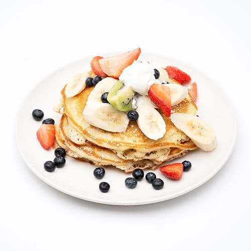 Buttermilk Pancakes with Fresh fruit