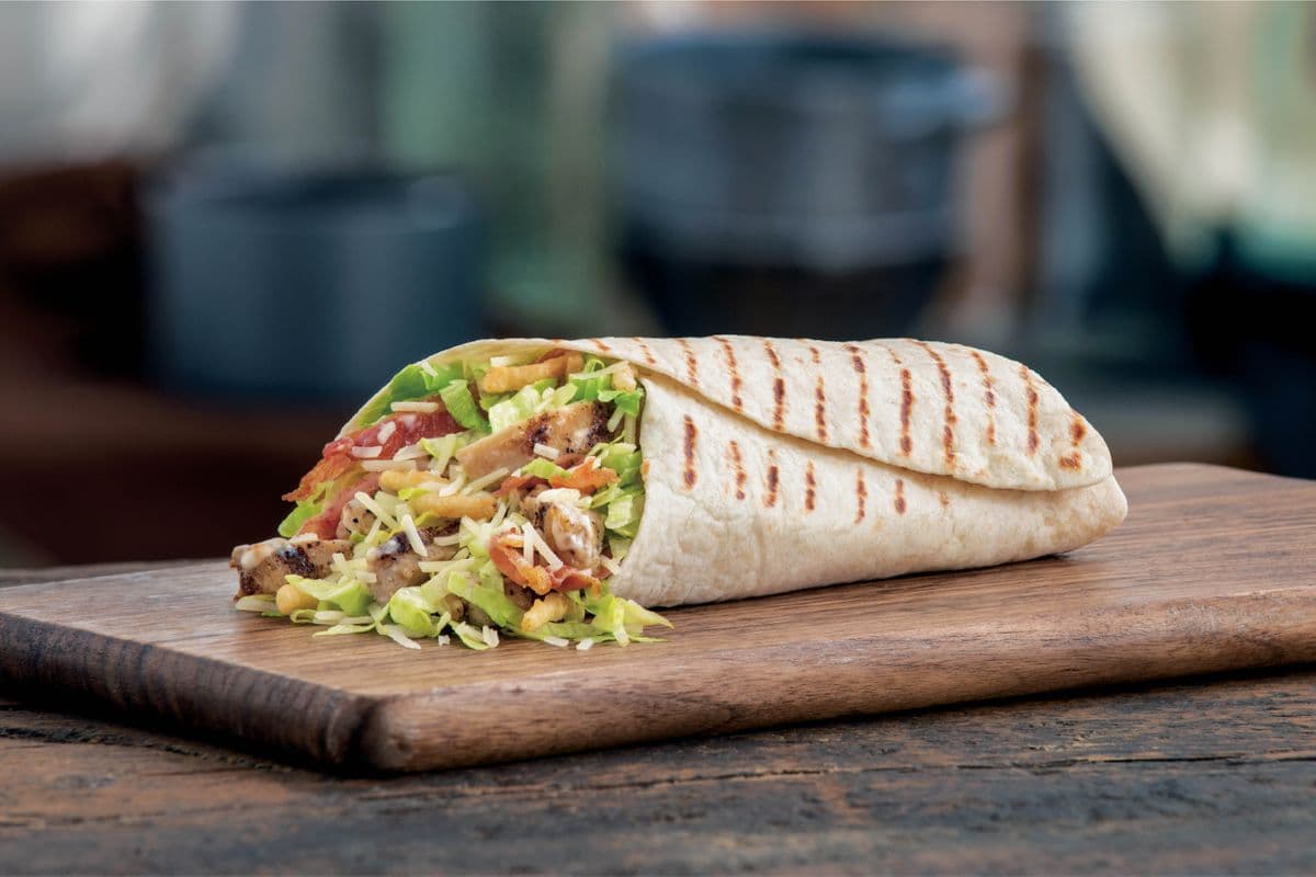 Peppery Chicken Caesar Wrap