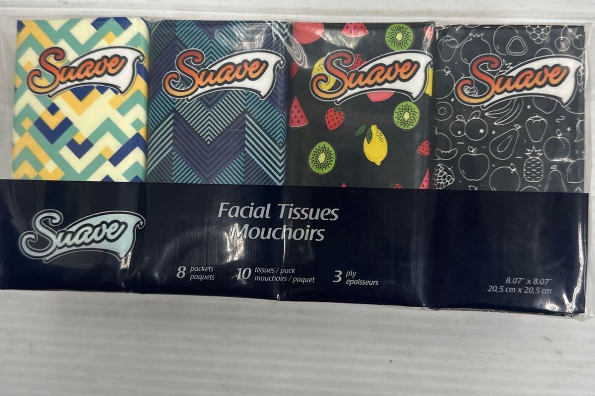 Suave Facial Tissues (8 packets)