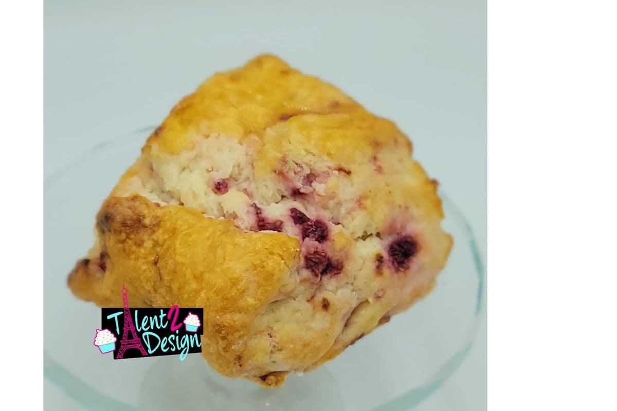 Raspberry Lemon scone