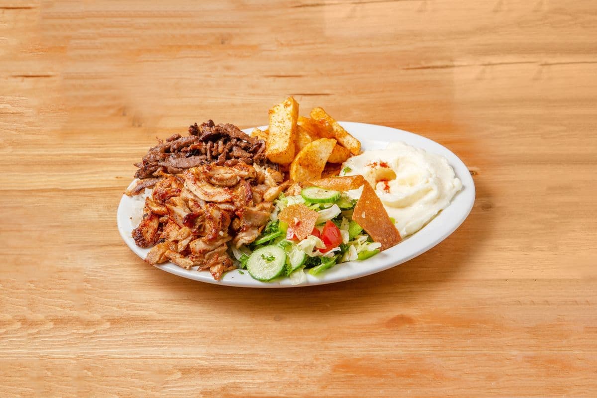 10. Chicken and Beef Shawarma Platter