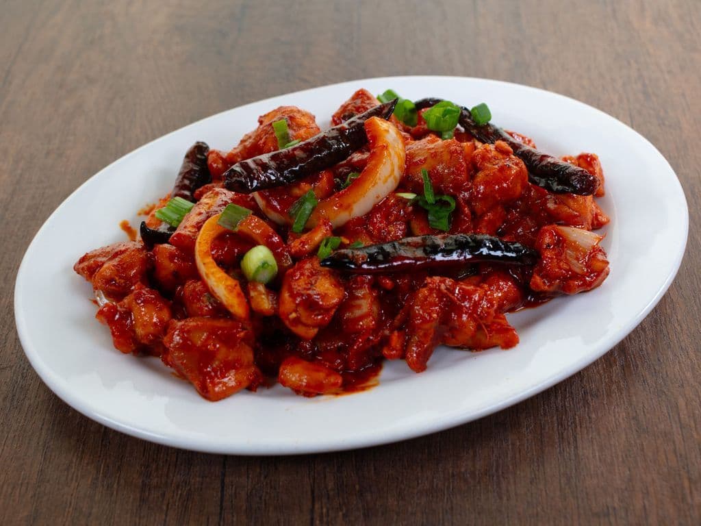 Szechuan Chicken Dry (Indo-Chinese)
