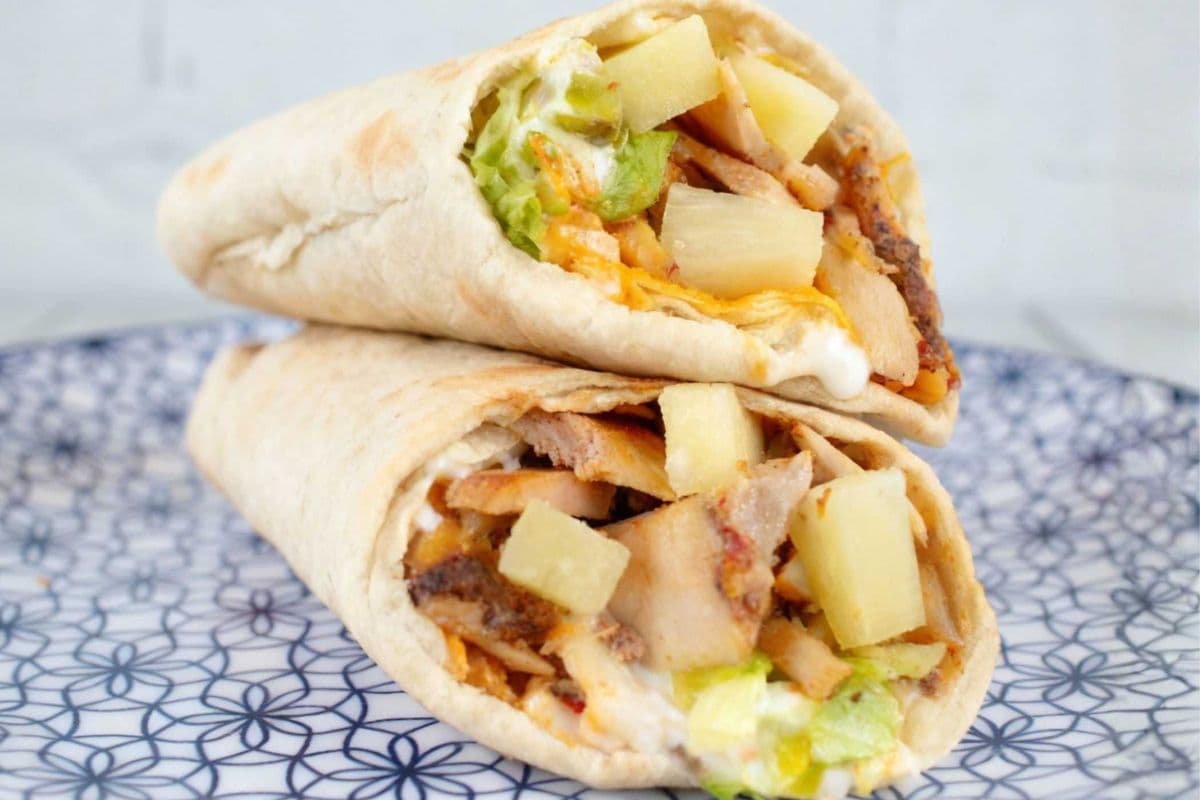 Chicken Pita with Pineapple