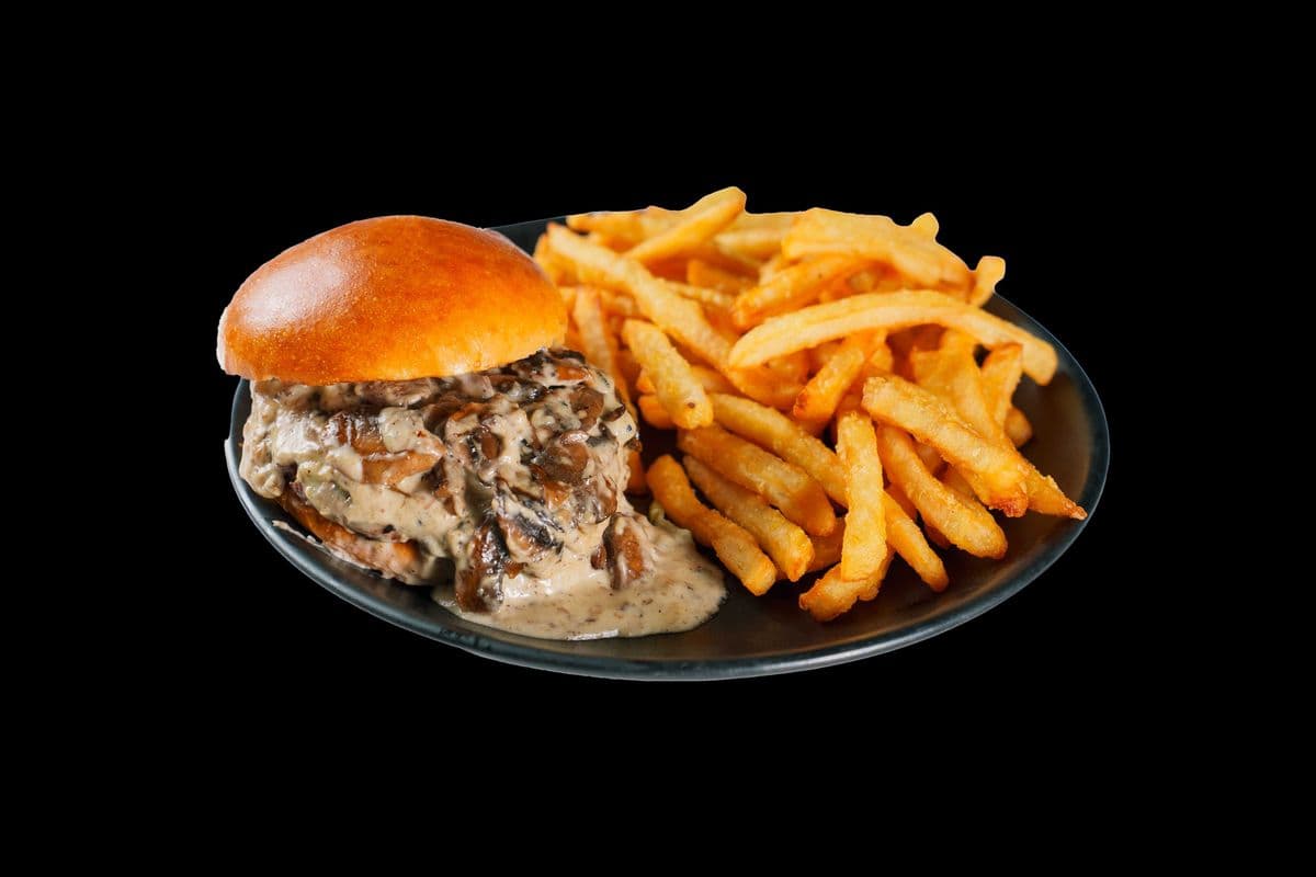 Mushroom Swiss Burger