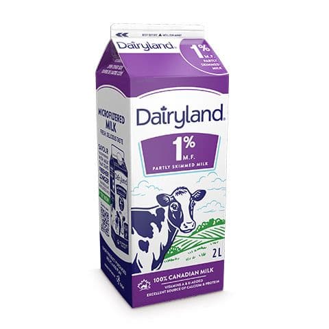 Dairyworld 1% Milk Carton 2L (was $7.19)