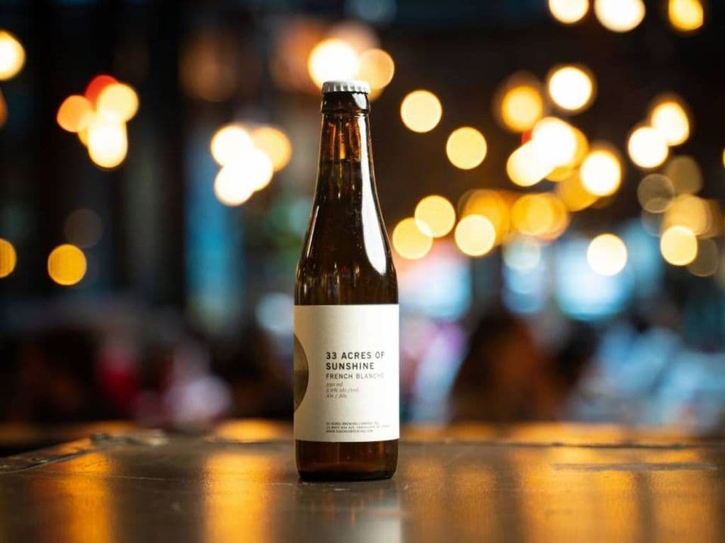 33 Acres of Sunshine French Blanche, 330ml Canned Beer (5% ABV)