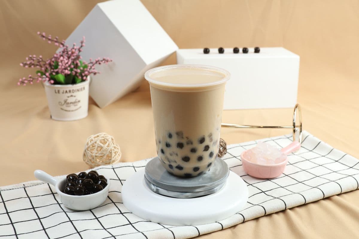 Thé vert jasmin au lait/Jasmin green tea milk tea