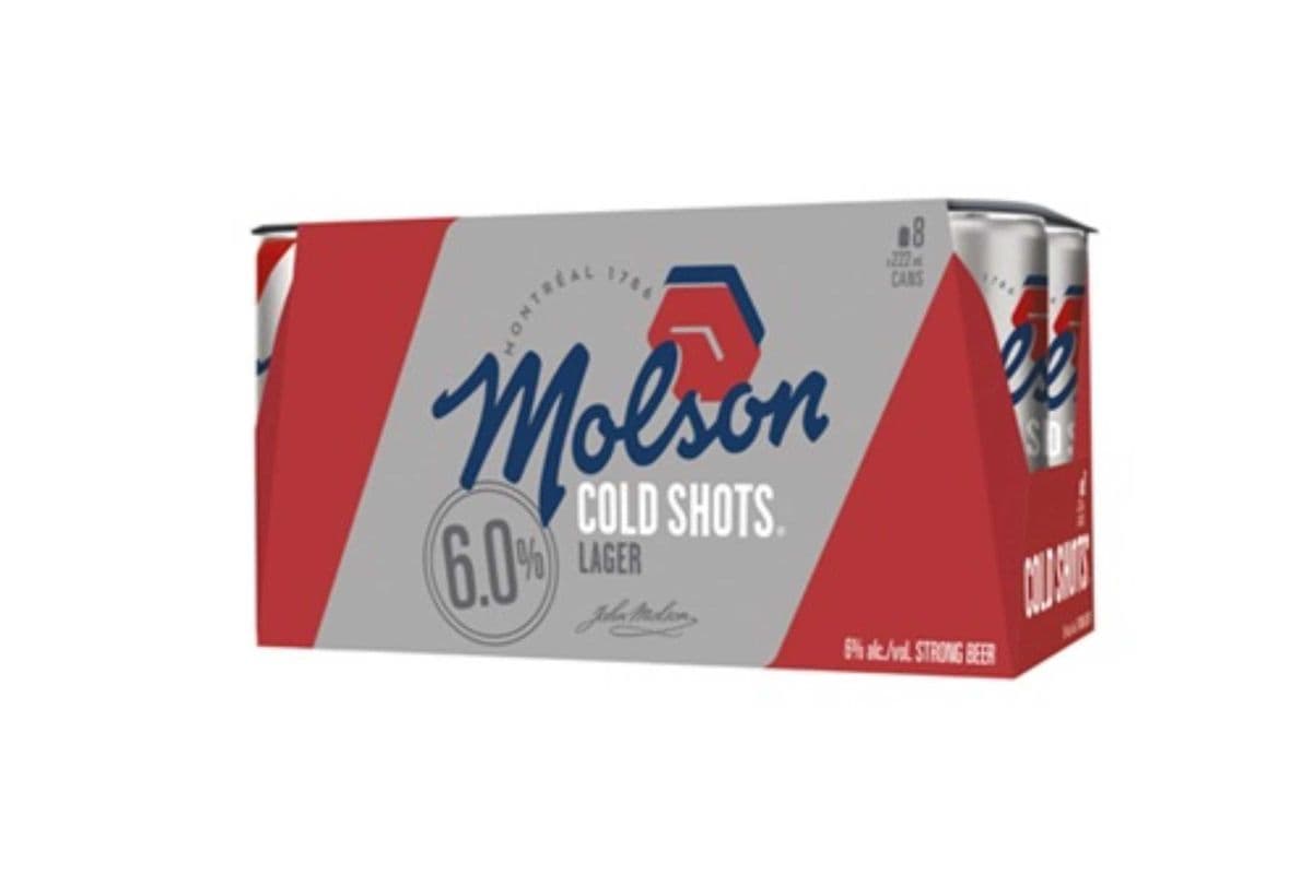 Molson Canadian Cold Shots Lager (8 x 222 ml Cans)