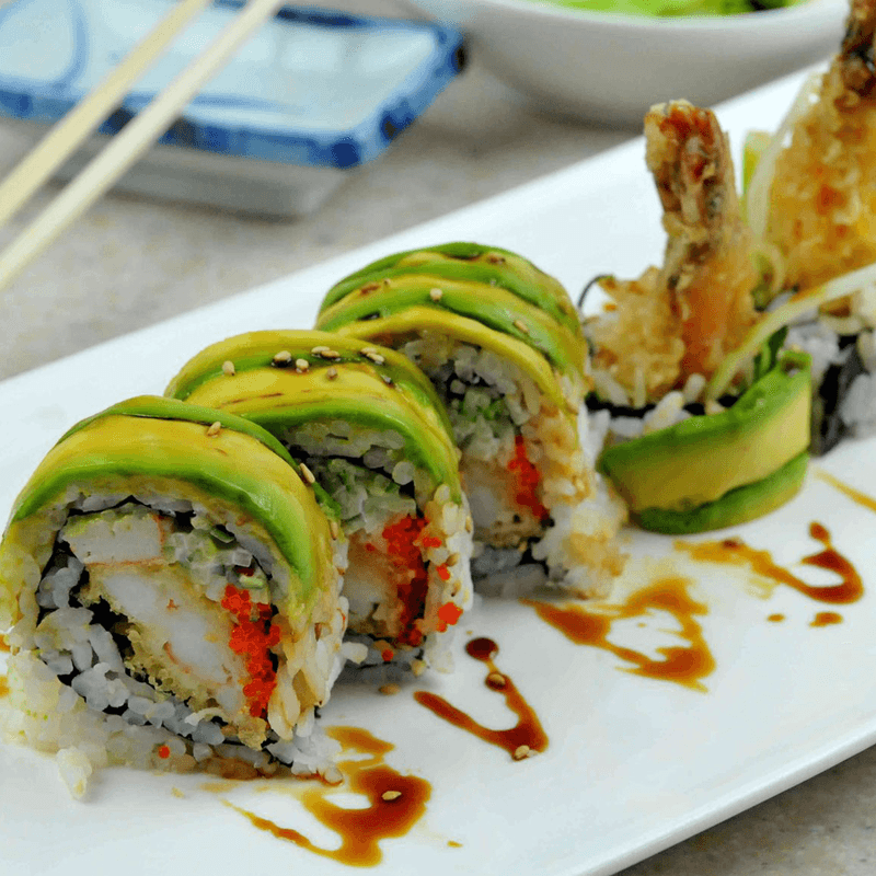 J2. Green Dragon Roll (8 Pcs)