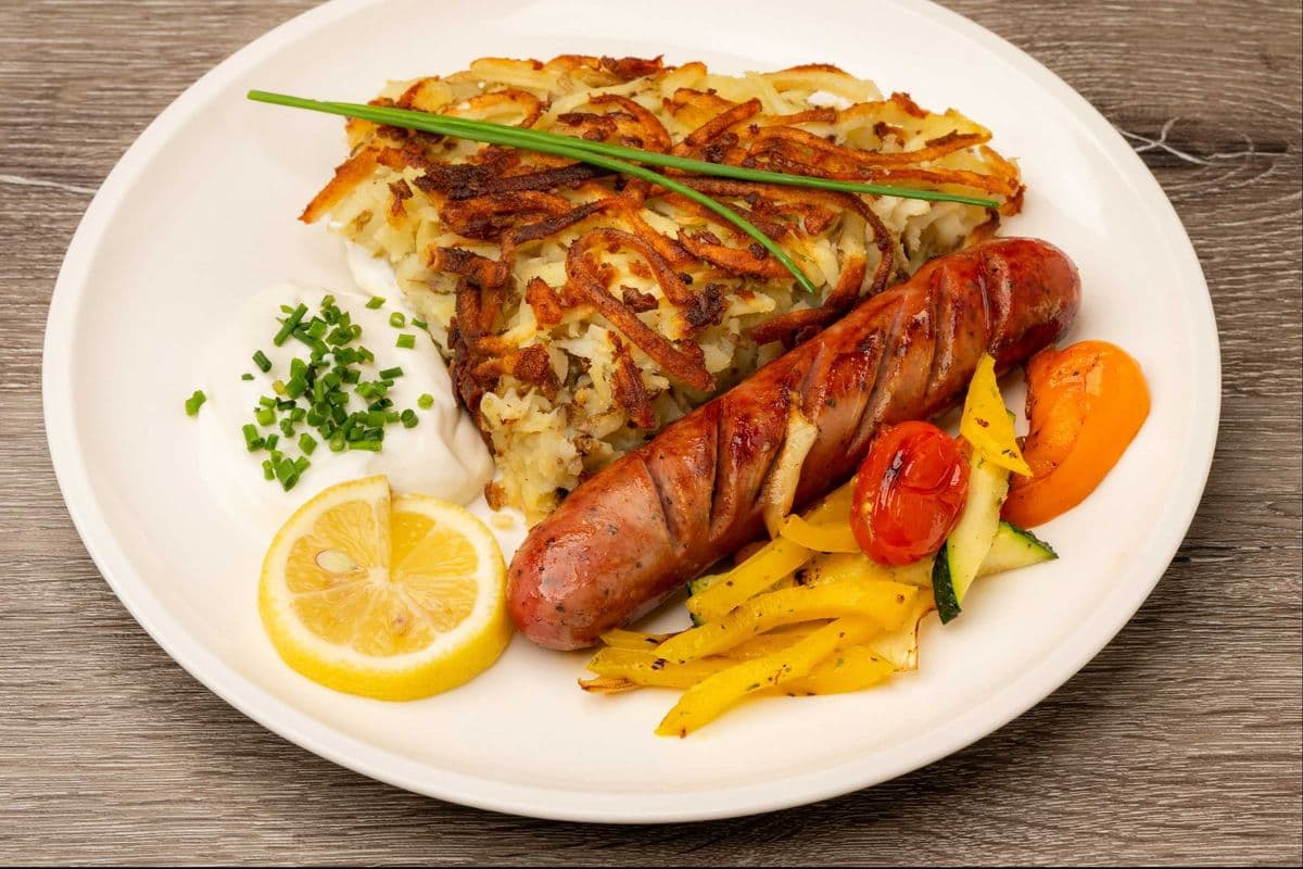 Rosti with Sausage