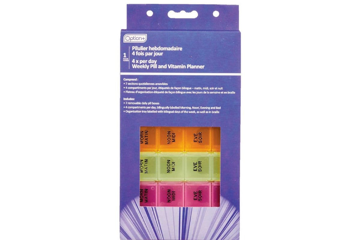 OPTION+ PILL AND VITAMIN WEEKLY ORGANIZER 1 PACK (1 UNIT)