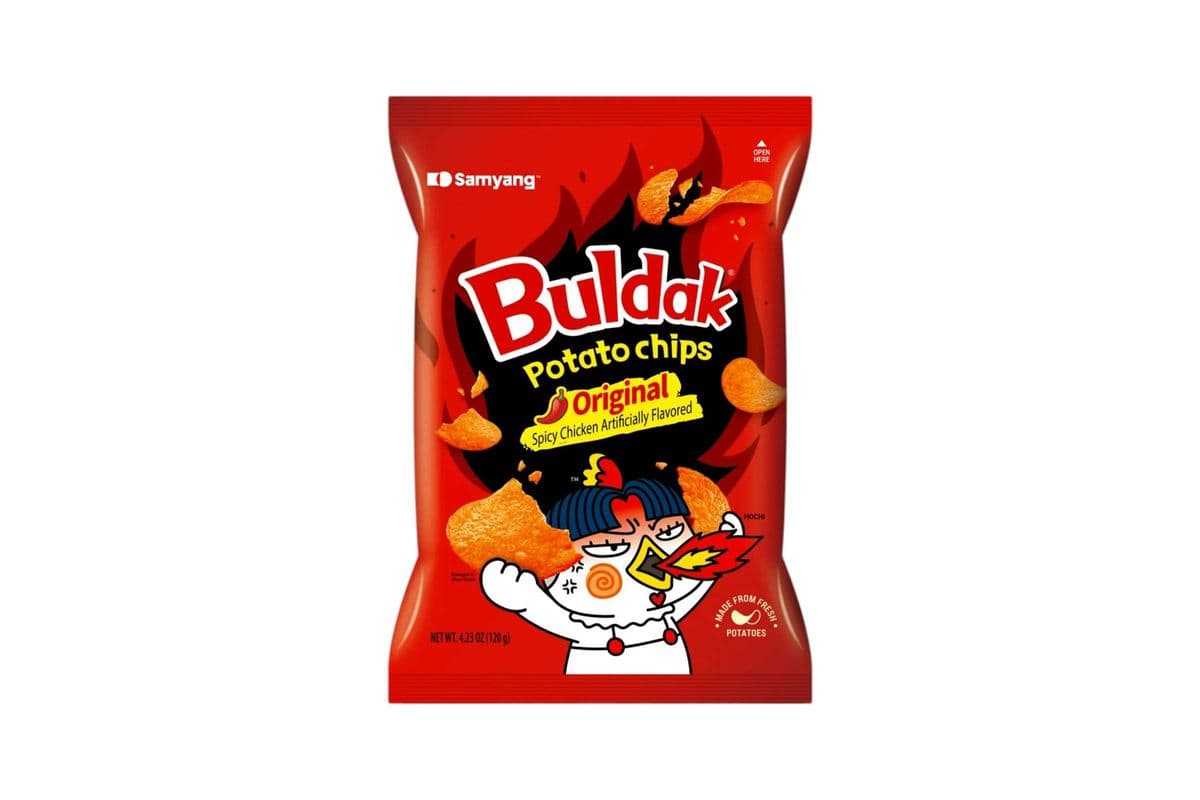Buldak Potato Chips Original Spicy Chicken (South Korea) (120g) (160 Cal)