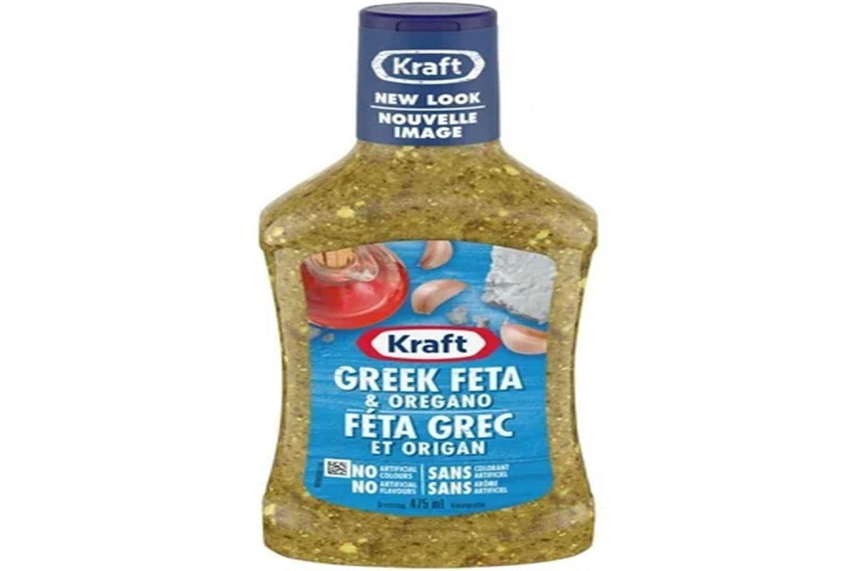 KRAFT GREEK WITH FETA & OREGANO DRESSING (425ML) (60 Cal)