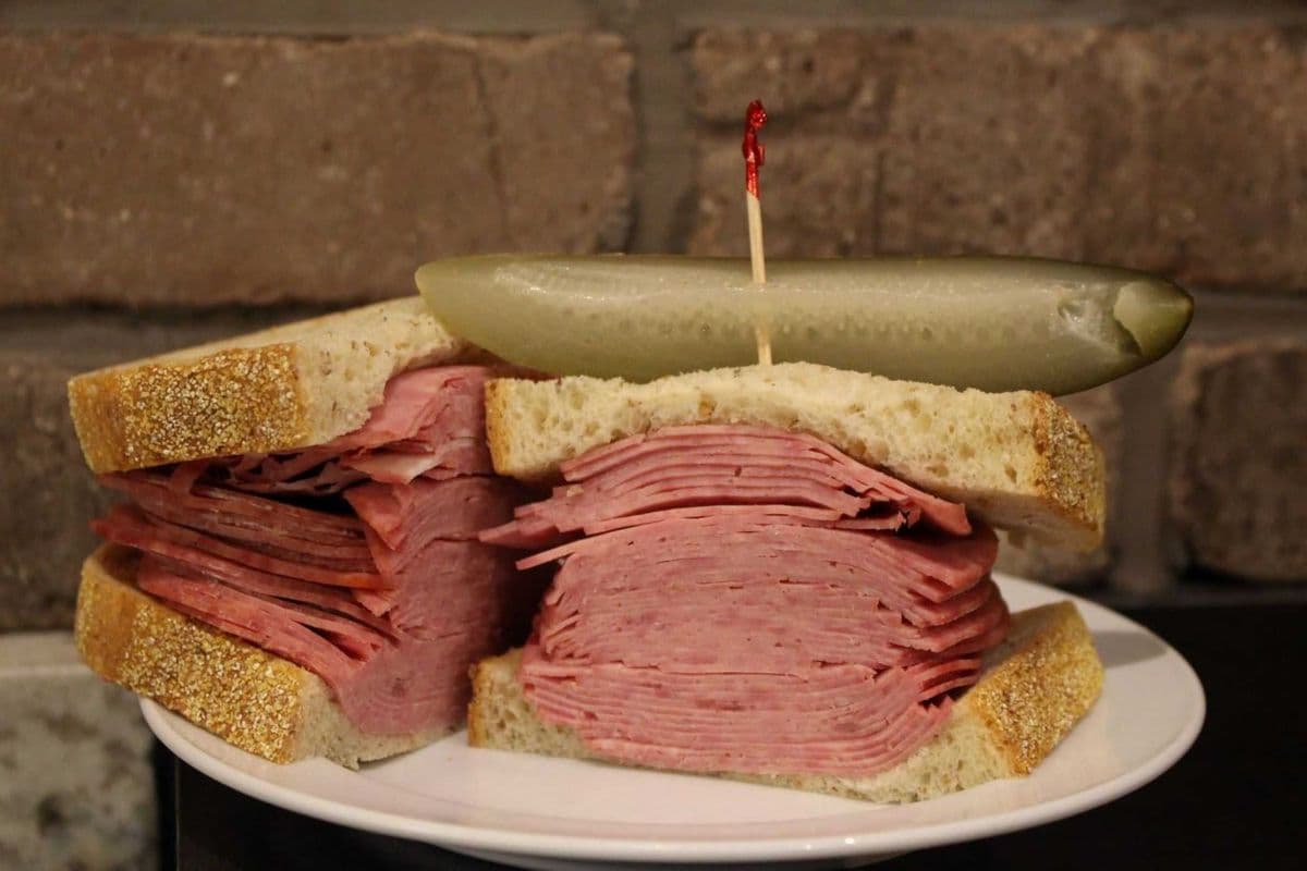 Beef Salami Sandwich