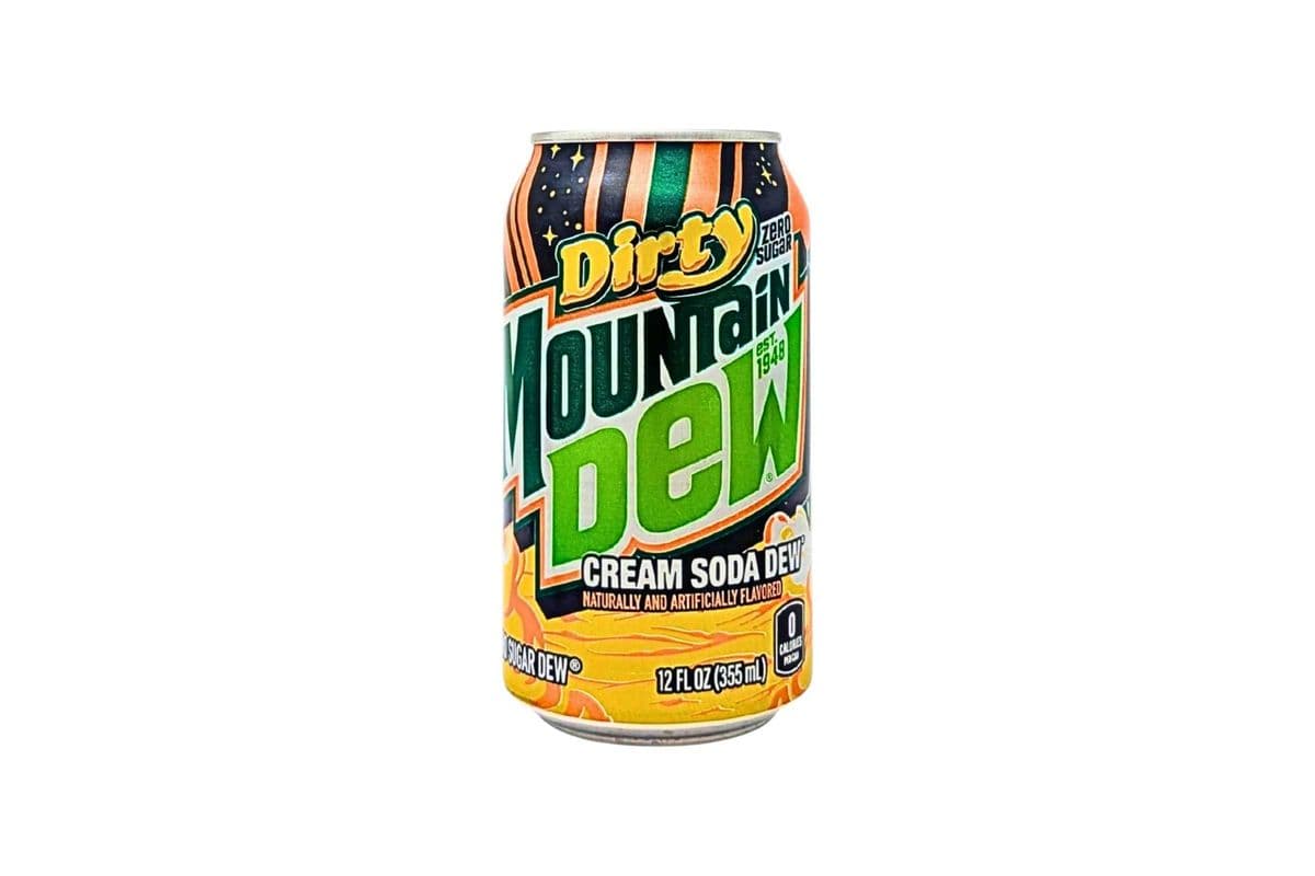 Mountain Dew Zero Sugar Dirty Cream Soda (US) (355ml) (0 Cal)