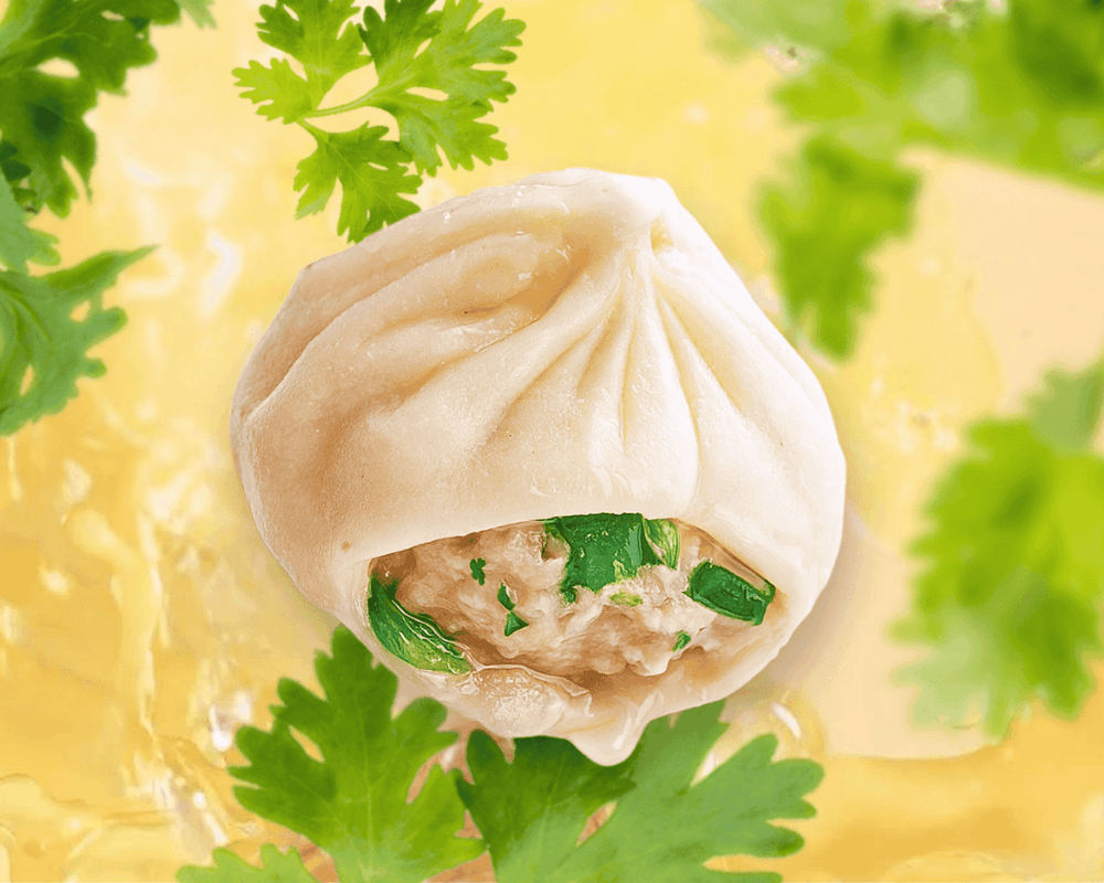 14. Juicy Pork & Coriander Dumpling / Porc & Coriandre Xiao Long Bao