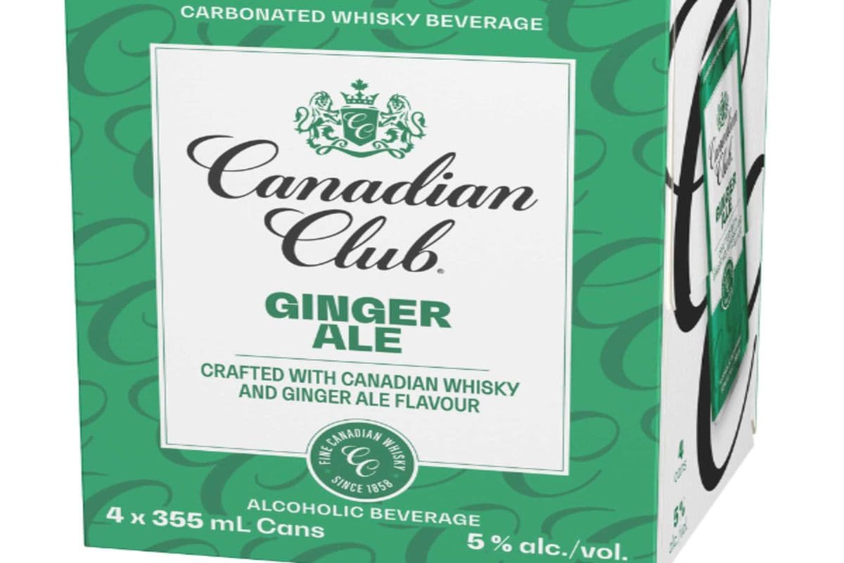 CANADIAN CLUB & GINGER ALE (4 x 355ML)