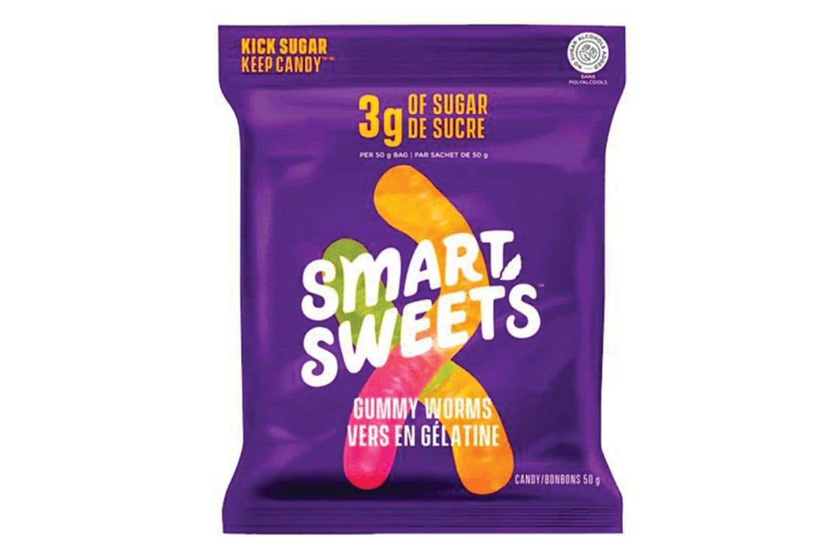 Smart Sweets- Gummy worms (50g)