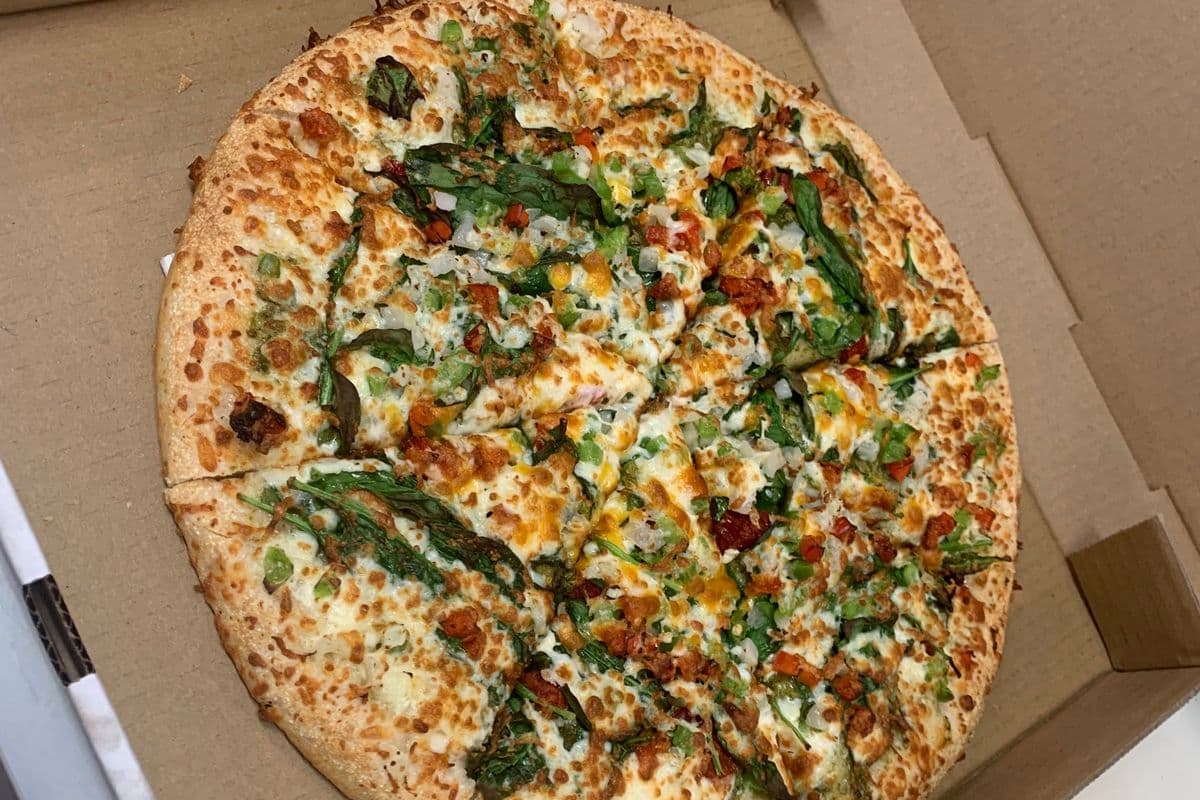 2. Large Pesto Veggie Pizza