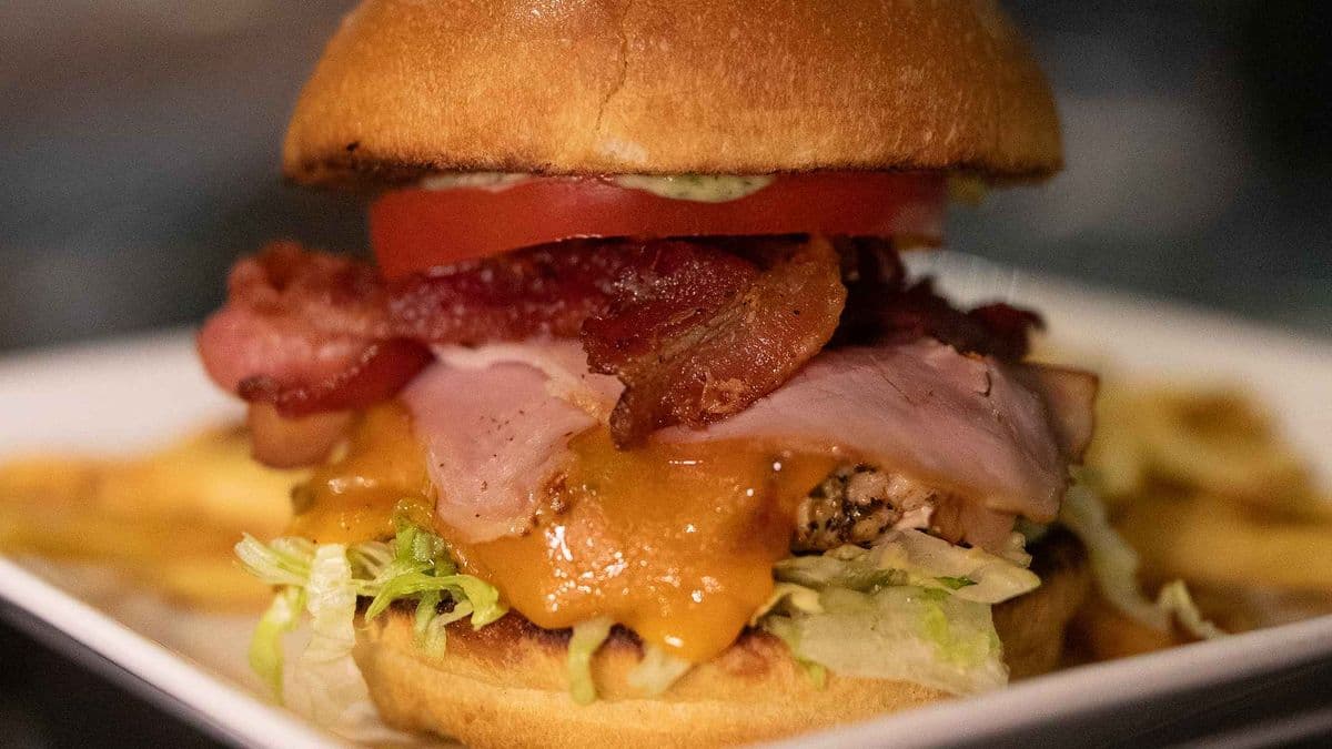 BBQ Chicken Club Burger